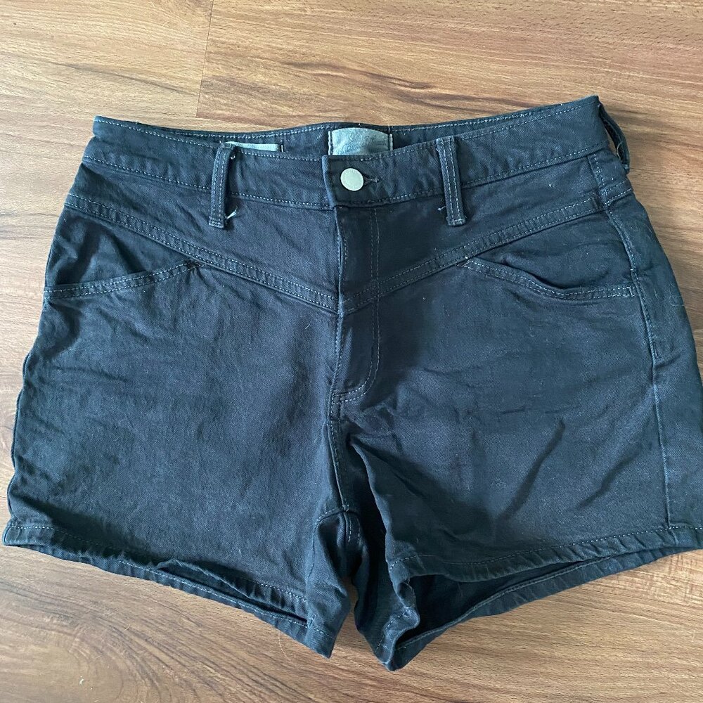 Black Denim Shorts